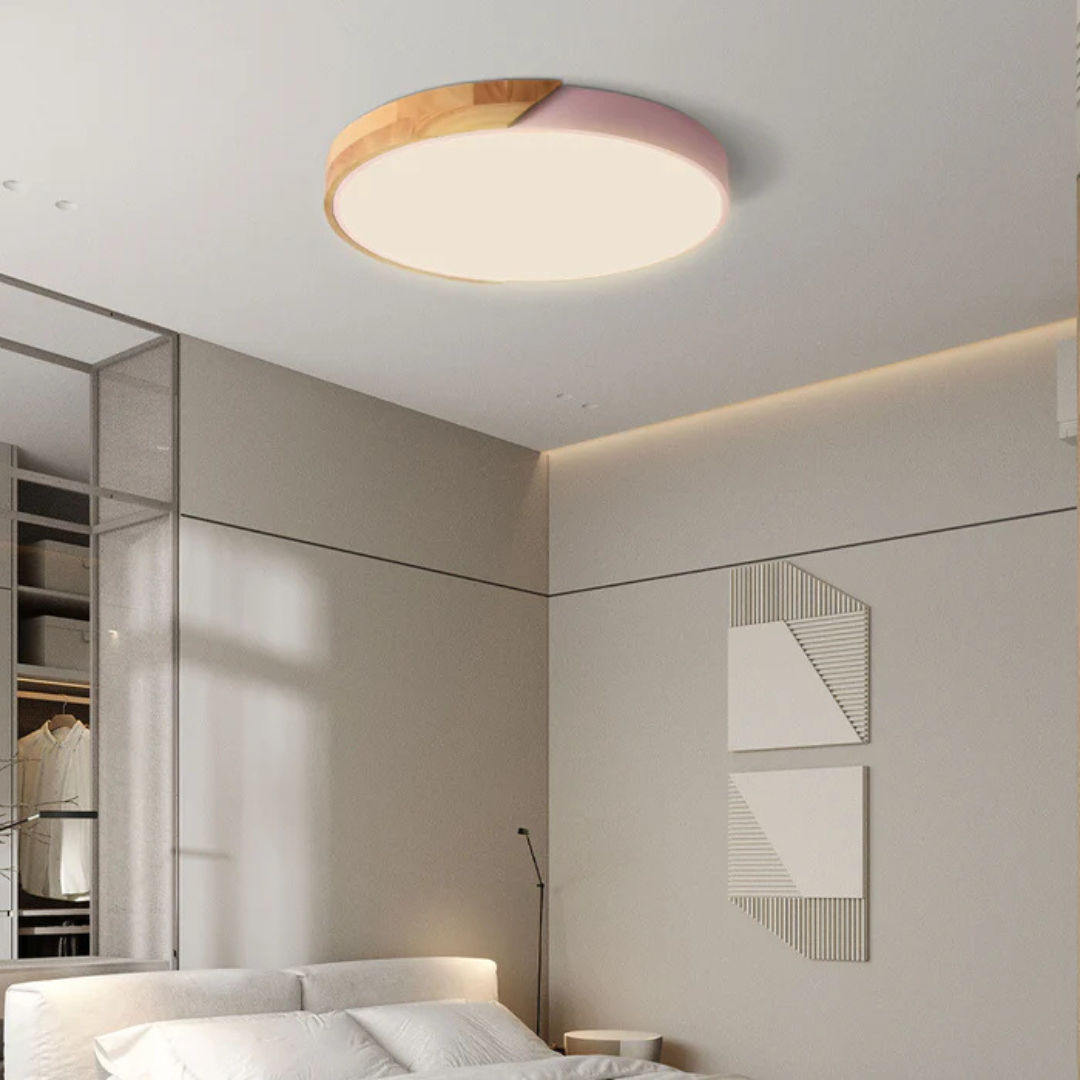Skorter | Delos – Scandinavian Wooden LED Ceiling Light | Modern Energy-Efficient Interior Lighting