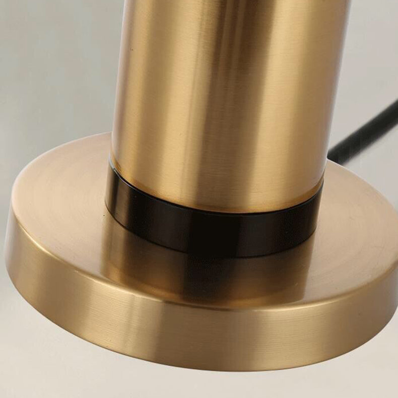 Skorter | Modern Transitional Cylinder Iron Fabric 1-Light Table Lamp for the Living Room