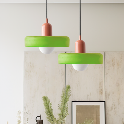 Skorter | Bauhaus Colored Glass Pendant Light