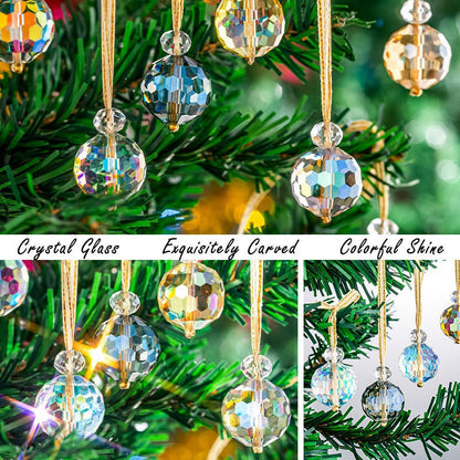Skorter | 12 Pcs - Christmas Crystal Ball Hanging Ornament