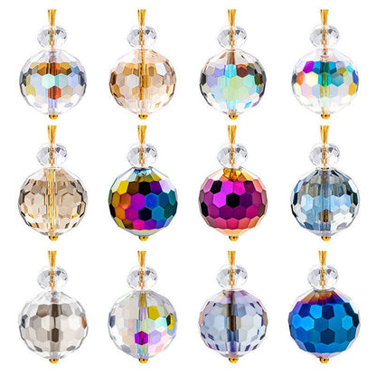 Skorter | 12 Pcs - Christmas Crystal Ball Hanging Ornament