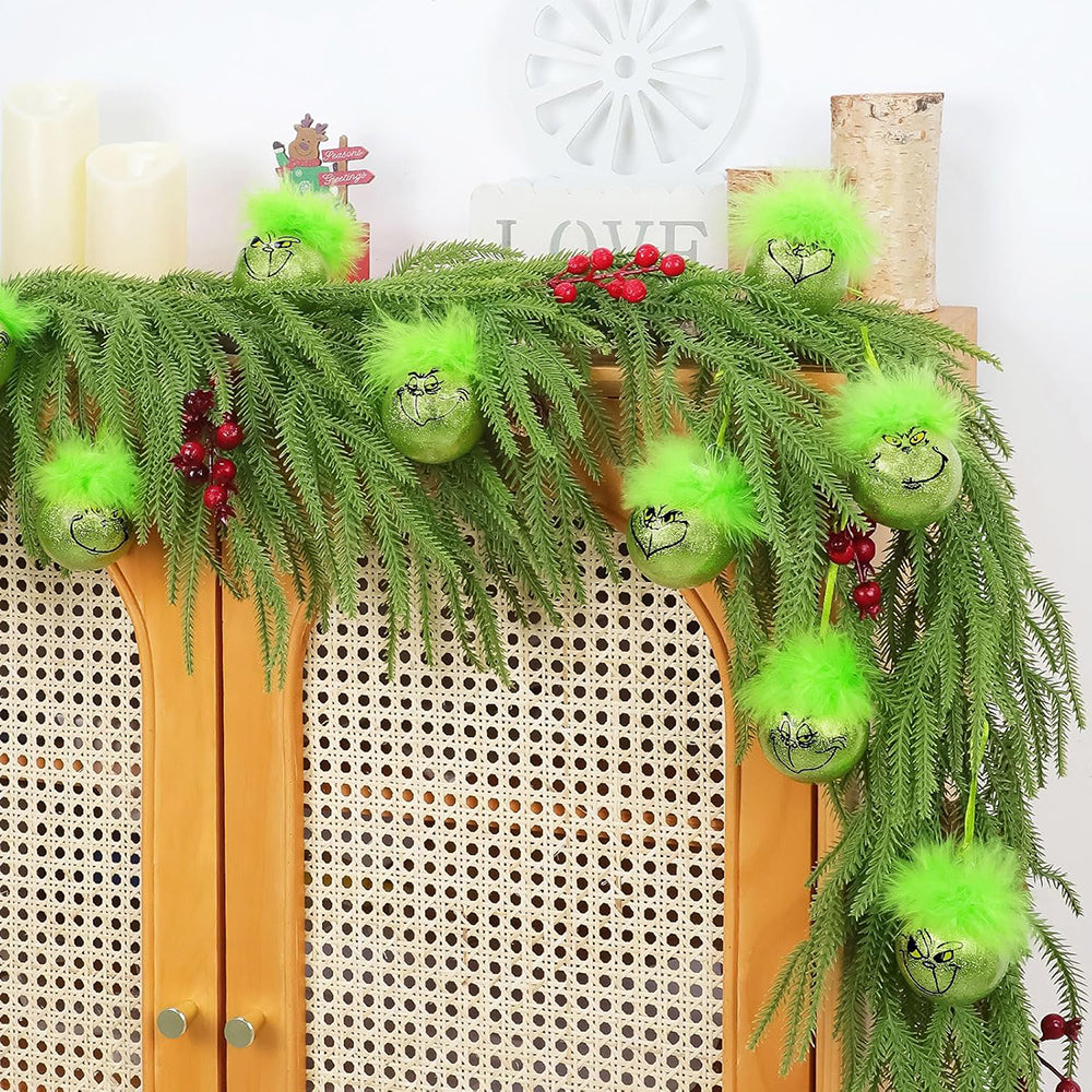 Skorter | 12 pcs - Cheeky Christmas hanging decoration ball