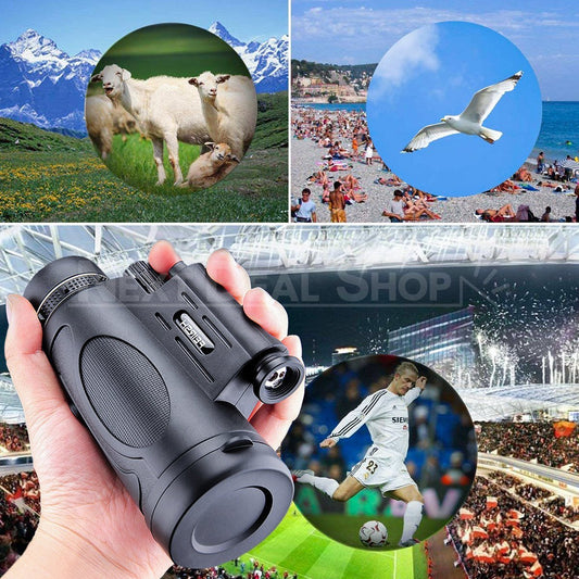 Skorter | 12 X 50 Monocular telescope with laser light and flashlight