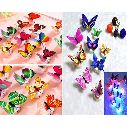 Skorter | 12-Pack: LED Butterfly Decoration Night Light
