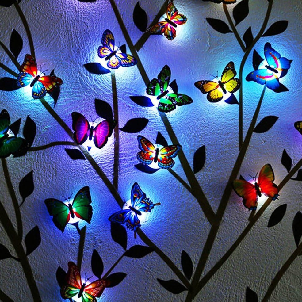 Skorter | 12-Pack: LED Butterfly Decoration Night Light