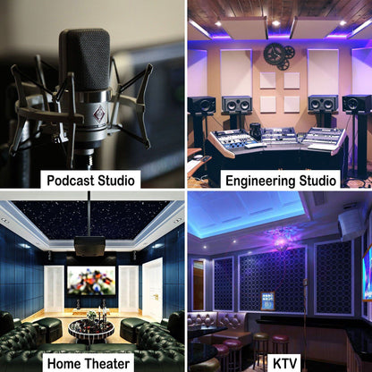 Skorter | 12-Pack: Soundproof padding acoustic foam panels