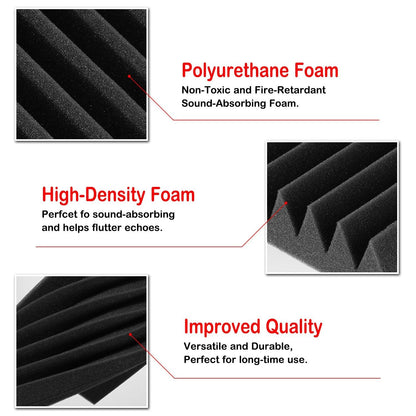 Skorter | 12-Pack: Soundproof padding acoustic foam panels