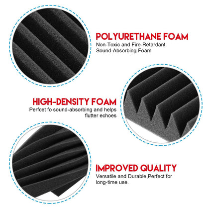 Skorter | 12-Pack: Sound-absorbing Padding Soundproof Foam