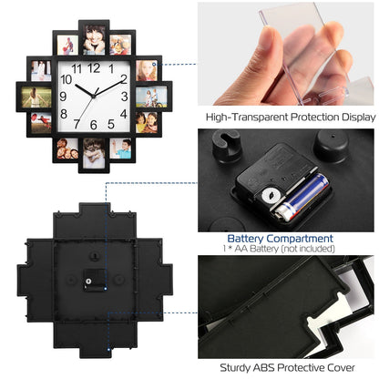 Skorter | 12-picture wall clock