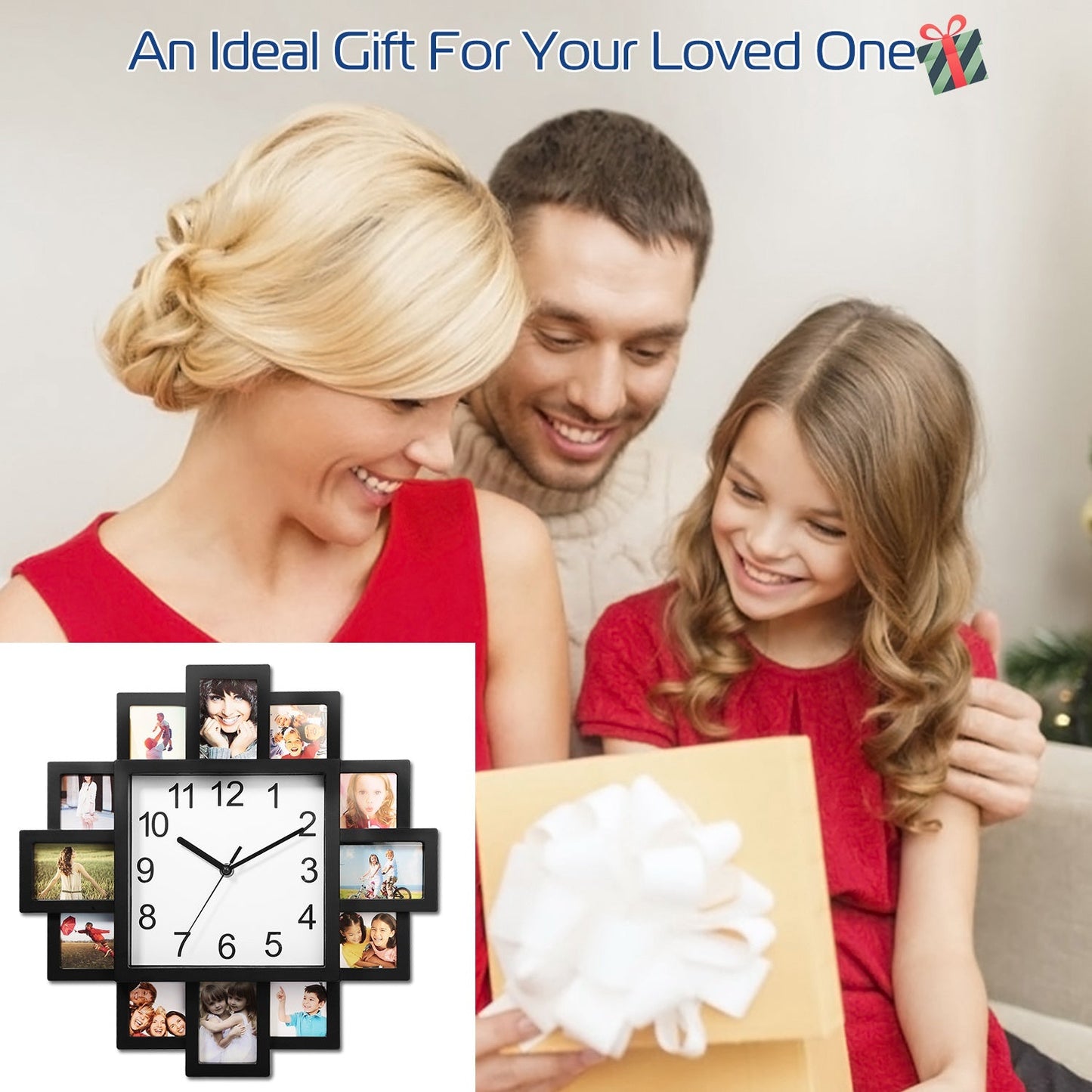 Skorter | 12-picture wall clock