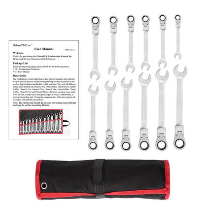 Skorter | 12-piece set: 8-19mm metric combination wrench