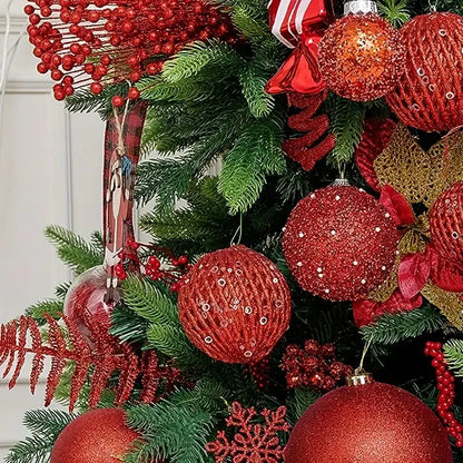 Skorter | 12-piece set: Large sparkling sequin foam ball decoration