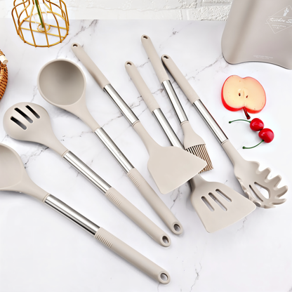 Skorter | 12-Piece Silicone Kitchen Utensil Set – Culinara Pro