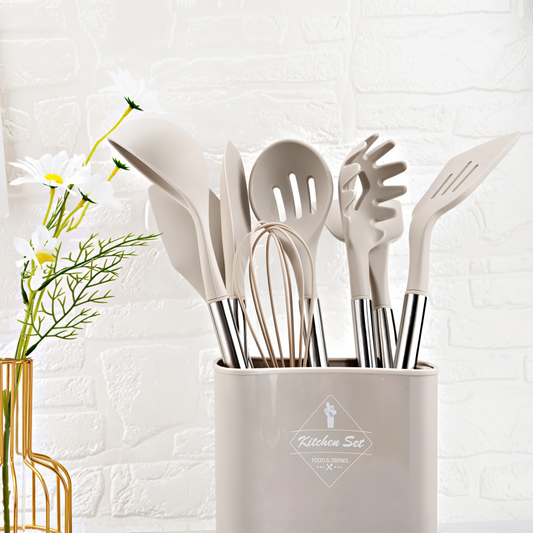 Skorter | 12-Piece Silicone Kitchen Utensil Set – Culinara Pro