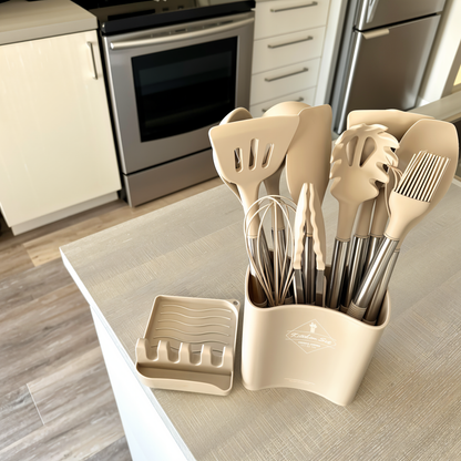 Skorter | 12-Piece Silicone Kitchen Utensil Set – Culinara Pro
