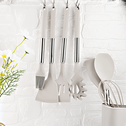 Skorter | 12-Piece Silicone Kitchen Utensil Set – Culinara Pro