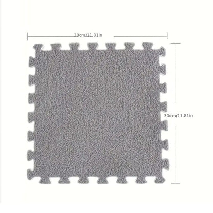 Skorter | 12 pieces: Cushion weave carpet Full Floor mat