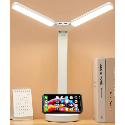 Skorter | Adjustable Reading Lamp - Rechargeable Dimmable with Phone Table