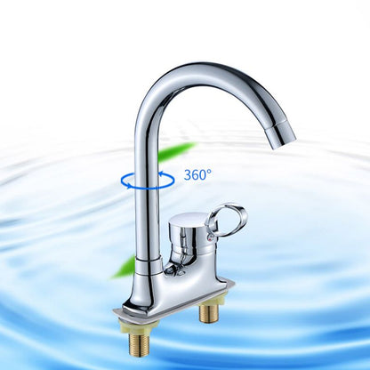 Skorter | 1or2-Handle Brushed Nickel Widespread Faucet 2 Hole Center Set Sink Faucet