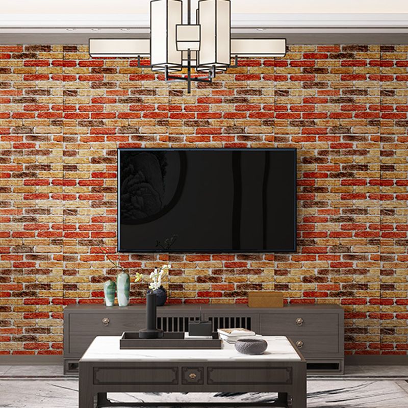 Skorter | 3D Artificial Brick Wall Panel Industrial Style Living Space Wall Plate (Pack of 10)