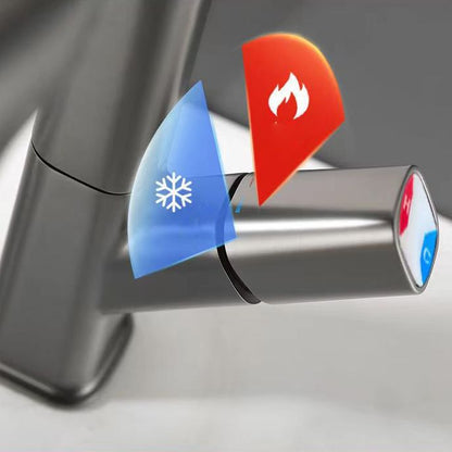 Skorter | Brass Contemporary Sink Faucet Pull-Out Round Bathroom Faucet