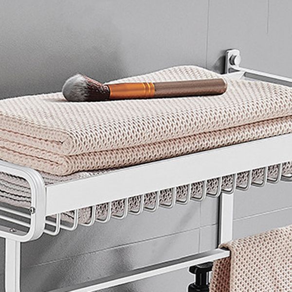 Skorter | Black / Silver Bathroom Accessories Aluminium Hardware Set Bathroom Shelf