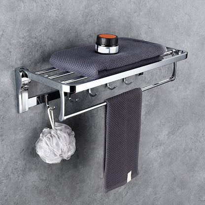 Skorter | Contemporary Bathroom Accessories Hardware Set in Silver with Soap Dish