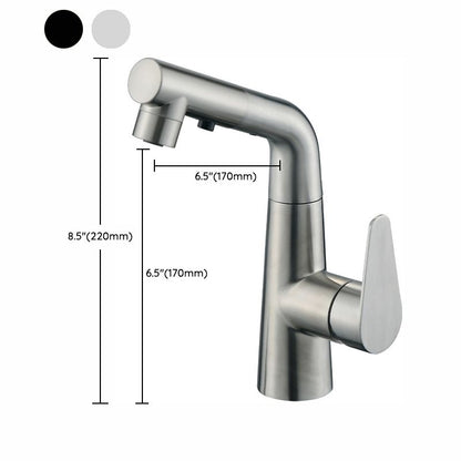 Skorter | Contemporary Vessel Faucet Pull-Out Faucet with Single Lever Handle