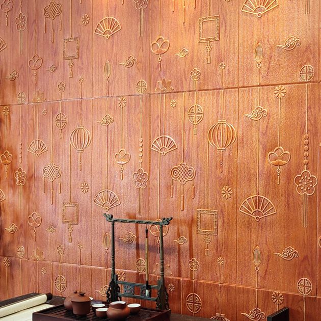 Skorter | Contemporary Wall Panels Self-Adhesive Waterproof Cartoon 3D Print Wall Covering