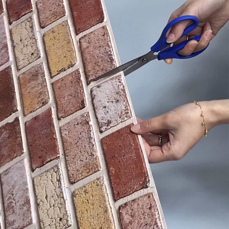 Skorter | Artificial Brick Panel Wall Farmhouse Style Simple Living Room Wall Panel (5-Pack)