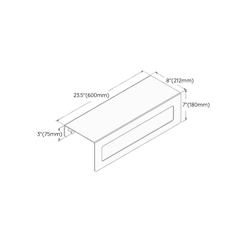 Skorter | Black 6-piece Bathroom Accessory Set Modern Shower Curtain Rod / Bathrobe Hook and Towel Bar