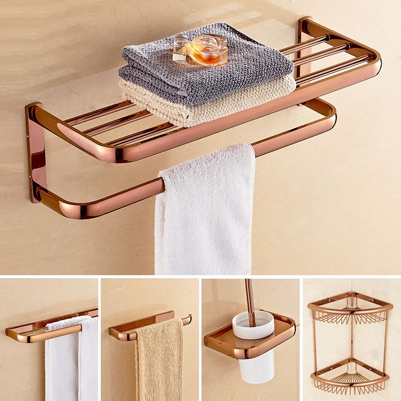 Skorter | 5-piece Vintage Bathroom Accessory Set Brass Fittings Set