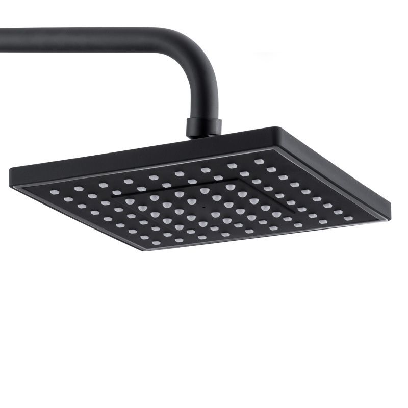 Skorter | Contemporary Style Shower Head Plastic Fixed Shower Head in Round and Square Shape