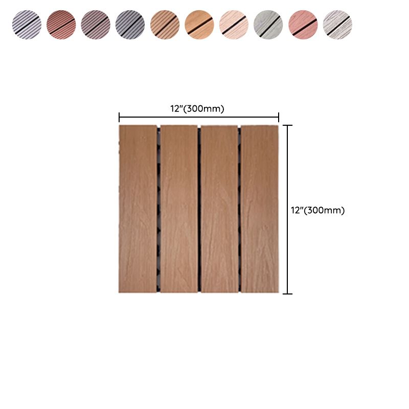 Skorter | Corrosion-resistant Wood Floor Modern Style Square Outdoor Wood Floor