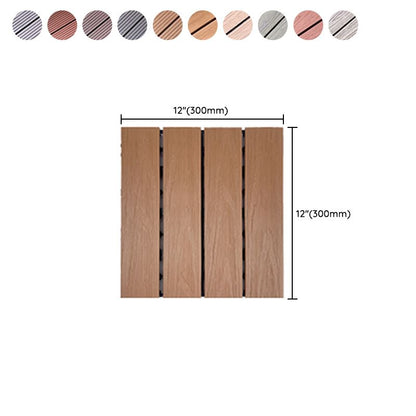 Skorter | Corrosion-resistant Wood Floor Modern Style Square Outdoor Wood Floor
