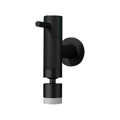 Skorter | Contemporary Wall-Mounted Bathroom Faucet Single Hole Solid Brass Round Faucet