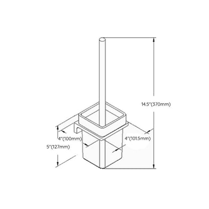 Skorter | Black 6-piece Bathroom Accessory Set Modern Shower Curtain Rod / Bathrobe Hooks and Towel Bar