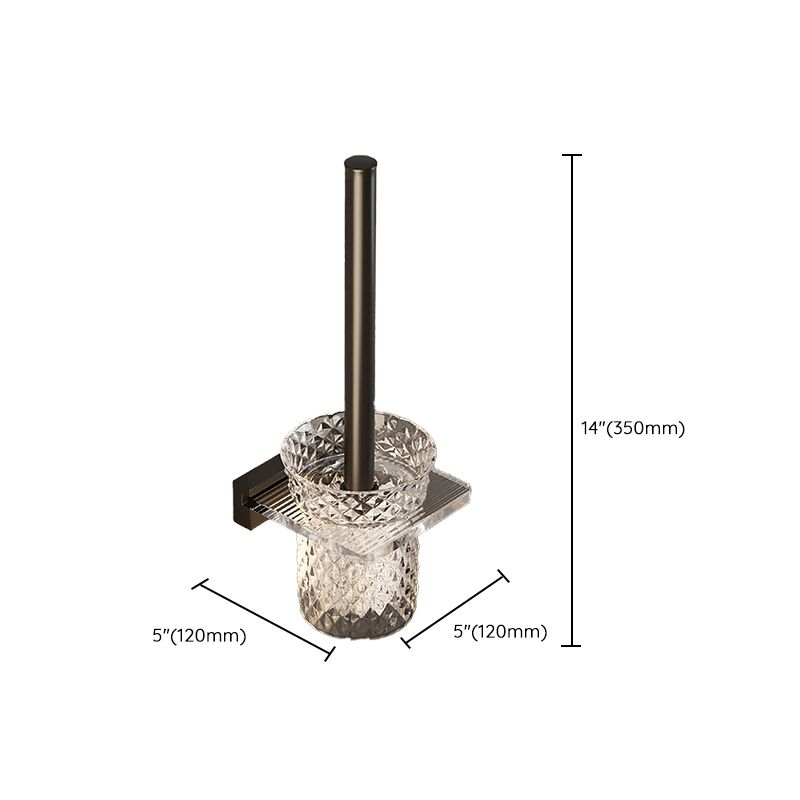 Skorter | Black Bathroom Set Metallic & Acrylic Bathroom Accessories Set made of Stainless Steel Aluminium