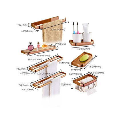 Skorter | 5-piece Vintage Bathroom Accessory Set Brass Fittings Set