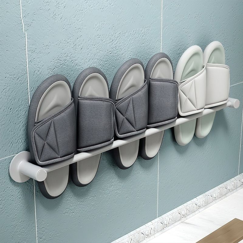 Skorter | 2-piece modern bathroom accessories set metal slipper rack/towel bar