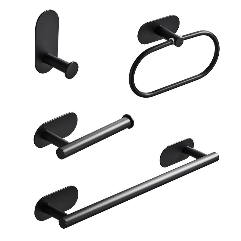 Skorter | 4-piece traditional bathroom hardware set with towel ring/paper holder & bath towel hook