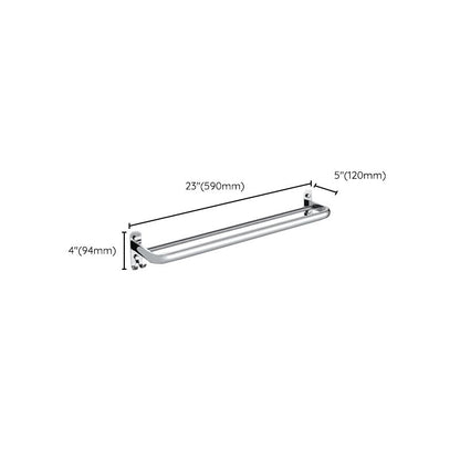 Skorter | Chrome Modern Bathroom Hardware Set Stainless Steel Towel Hook/Towel Bar & Bath Shelf
