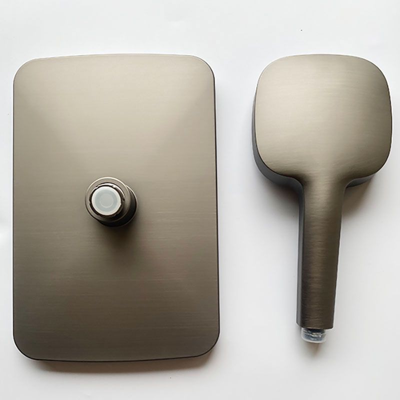 Skorter | Black Large Shower Head Standard Spray Pattern with Hand Shower