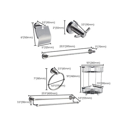 Skorter | Chrome Traditional Bathroom Accessories Set Stainless Steel Bathroom Set