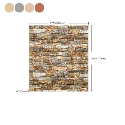 Skorter | Country House Wall Plank 3D Brick Bathroom Living Room Wall Panels Set of 2