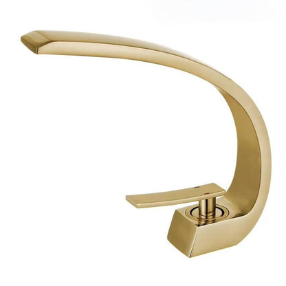Skorter | 17 cm High Sink Faucet Luxury 1 Hole Sink Faucet Cubic Bathroom Faucet