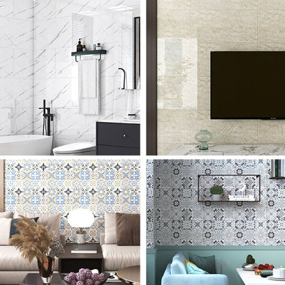Skorter | Bathroom Mosaic Tile Marble Print Peel and Stick Backsplash Tile