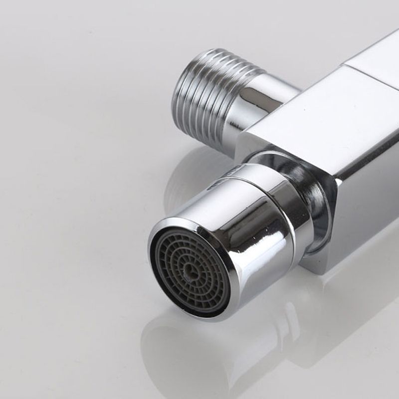 Skorter | Contemporary Wall-Mounted Bathroom Faucet Knob Handle Solid Brass Round Faucet