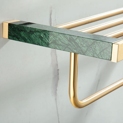 Skorter | Brass Bathroom Accessory Set Marble Bathroom Accessory Set for Home