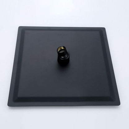 Skorter | Black Square Fest Shower Head Modern Style Wall Mounted Shower Head